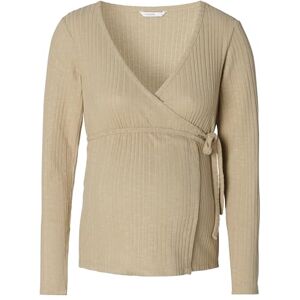 Noppies Maternity Posio Nursing wrap top met lange mouwen, Abbey Stone P770, XS Noppies Maternity Posio Nursing wrap top met lange mouwen, Abbey Stone P770, XS