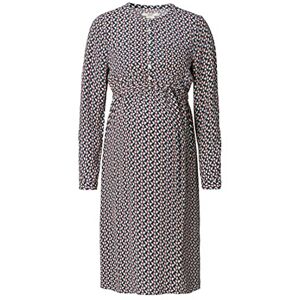 Esprit Maternity Geweven damesjurk met lange mouwen en all-over-print, Dark Red 611, 44 Esprit Maternity Geweven damesjurk met lange mouwen en all-over-print, Dark Red 611, 44