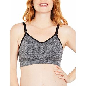 Motherhood Maternity voedingsbeha met beugels, zonder naden, volledige dekking voor dames, Kleur van het stuk: grijs, XL Motherhood Maternity voedingsbeha met beugels, zonder naden, volledige dekking voor dames, Kleur van het stuk: grijs, XL