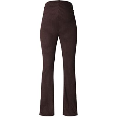 SUPERMOM Damesbroek Conley Over The Belly Flare Broek, Seal Brown-N013, XXL SUPERMOM Damesbroek Conley Over The Belly Flare Broek, Seal Brown-N013, XXL