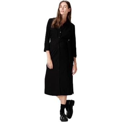 Noppies Maternity Katarina Nursing Dress 3/4 mouw, Black P090, XXL Noppies Maternity Katarina Nursing Dress 3/4 mouw, Black P090, XXL
