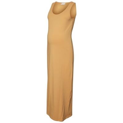 MAMALICIOUS Mlmia S/L JRS Maxi Dress E. A. zwangerschapsjurk voor dames, Apricot Tan, XL MAMALICIOUS Mlmia S/L JRS Maxi Dress E. A. zwangerschapsjurk voor dames, Apricot Tan, XL