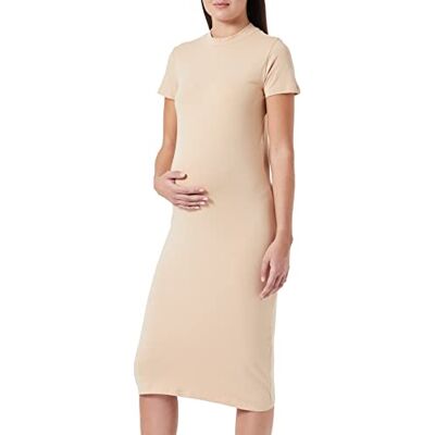 MAMALICIOUS Mlsia S/S Jersey Midi High Neck Dress A. dames Gekleed MAMALICIOUS Mlsia S/S Jersey Midi High Neck Dress A. dames Gekleed