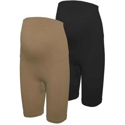 MAMALICIOUS MAMA.LICIOUS Vmmisa Hw Naadloze Biker Short Noos 2P, Tigers Eye/Pack: zwart, L/XL MAMALICIOUS MAMA.LICIOUS Vmmisa Hw Naadloze Biker Short Noos 2P, Tigers Eye/Pack: zwart, L/XL