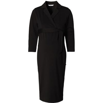 Noppies Maternity Kannusjurk met 3/4 mouwen, Black P090, XS Noppies Maternity Kannusjurk met 3/4 mouwen, Black P090, XS