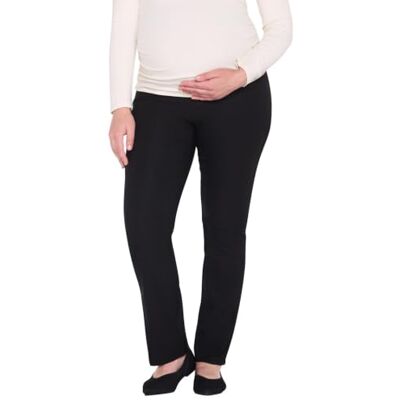 Motherhood Maternity Womens super stretch geheime pasvorm buik enkel skinny werk broek, Zwart, M Motherhood Maternity Womens super stretch geheime pasvorm buik enkel skinny werk broek, Zwart, M