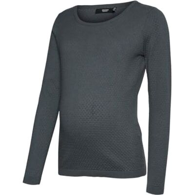 MAMALICIOUS MAMA.LICIOUS VMMCARE Structure LS O-Neck BLOU NOOS, Medium grijs (grey melange), L MAMALICIOUS MAMA.LICIOUS VMMCARE Structure LS O-Neck BLOU NOOS, Medium grijs (grey melange), L