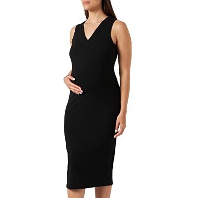 SUPERMOM Damesjurk Granite Mouwloze jurk, Black-P090, XL, Black P090, 42 SUPERMOM Damesjurk Granite Mouwloze jurk, Black-P090, XL, Black P090, 42