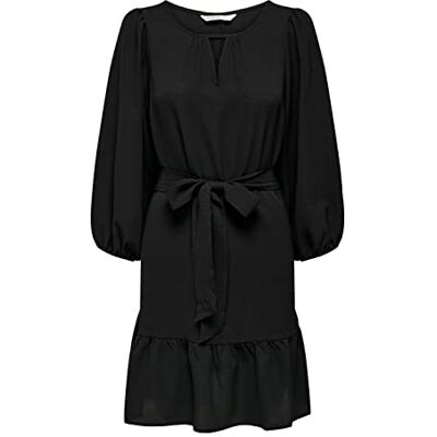 ONLY Bestseller A/S Dames Onlnova Life 7/8 KIRA jurk SOLID PTM jurk, zwart, S, zwart, S ONLY Bestseller A/S Dames Onlnova Life 7/8 KIRA jurk SOLID PTM jurk, zwart, S, zwart, S