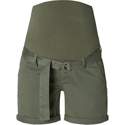 Noppies Brooklyn Over The Belly Shorts voor dames, Dusty Olive P520, 32 Noppies Brooklyn Over The Belly Shorts voor dames, Dusty Olive P520, 32