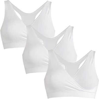 Medela Sleep L White De Bundle (X3) damesbeha, wit, L 3 stuks EU Medela Sleep L White De Bundle (X3) damesbeha, wit, L 3 stuks EU