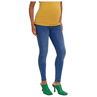 MAMALICIOUS Jeans voor dames, Medium Blauw (Medium Blauw Denim), XL MAMALICIOUS Jeans voor dames, Medium Blauw (Medium Blauw Denim), XL