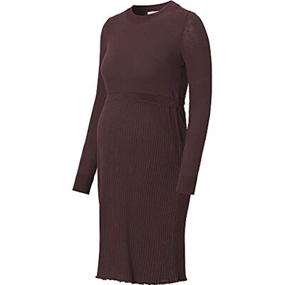 Esprit Maternity Damesjurk Knit Ls jurk, Koffie 200, 42 Esprit Maternity Damesjurk Knit Ls jurk, Koffie 200, 42