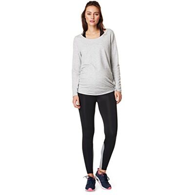 Noppies Dames Top Sweat Ls Heather zwangerschap Sport T-shirt, grijs (Grey Melange C246), XL Noppies Dames Top Sweat Ls Heather zwangerschap Sport T-shirt, grijs (Grey Melange C246), XL