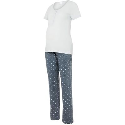 MAMALICIOUS Mama Licious Vrouwelijke Pyjama MLMIRA Star SS JRS Pyjama 2F A. E. NOOS, Grijs dawn/Aop: ster, S MAMALICIOUS Mama Licious Vrouwelijke Pyjama MLMIRA Star SS JRS Pyjama 2F A. E. NOOS, Grijs dawn/Aop: ster, S