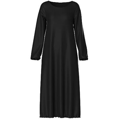 PIECES Bestseller A/S Pcjohanne Ls O-hals midi-jurk voor dames, zwart, M PIECES Bestseller A/S Pcjohanne Ls O-hals midi-jurk voor dames, zwart, M