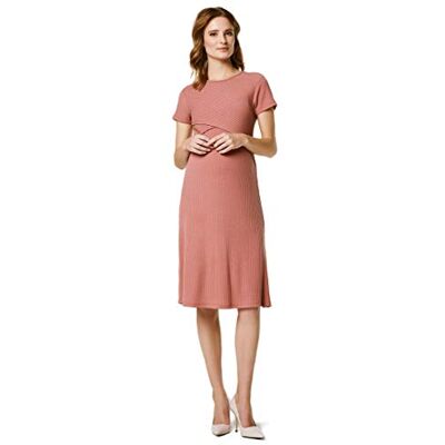 SUPERMOM Damesjurk Ss Nurs zwangerschapsjurk, roze (Canyon Rose P109), XL SUPERMOM Damesjurk Ss Nurs zwangerschapsjurk, roze (Canyon Rose P109), XL