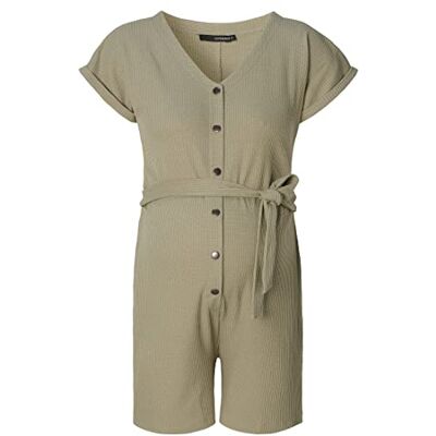 SUPERMOM Salopette Nursing Short Sleeve Waffle dames Jumpsuit SUPERMOM Salopette Nursing Short Sleeve Waffle dames Jumpsuit
