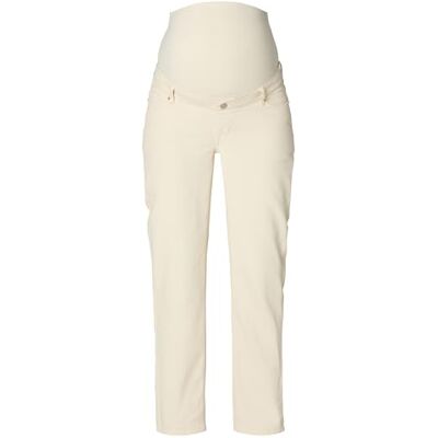 Noppies Maternity Azua Mom Fit OTB Jeans voor dames, Wit P989, 31 Noppies Maternity Azua Mom Fit OTB Jeans voor dames, Wit P989, 31