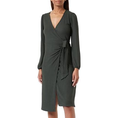 ONLY Bestseller A/S Onlmerle L/S Wrap Midi Dress JRS wikkeljurk voor dames ONLY Bestseller A/S Onlmerle L/S Wrap Midi Dress JRS wikkeljurk voor dames