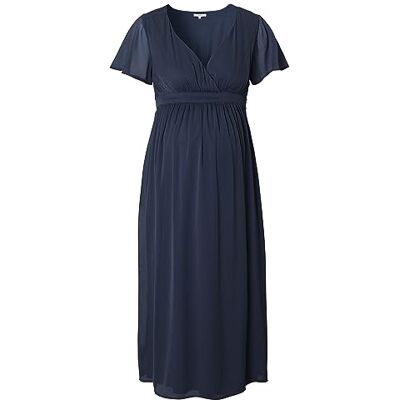 Noppies Amelie Maxi Dress Ss Jurk voor dames, blauw (night), XL Noppies Amelie Maxi Dress Ss Jurk voor dames, blauw (night), XL