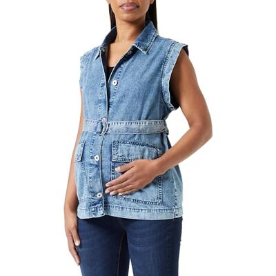 SUPERMOM Dames Waistcoat Ellisburg mouwloze pullover, Authentic Blue P310, 34 SUPERMOM Dames Waistcoat Ellisburg mouwloze pullover, Authentic Blue P310, 34