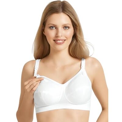 Anita 5051-006 Miss Cotton White Non-Padded Non-Wired Maternity Bra 80I Anita 5051-006 Miss Cotton White Non-Padded Non-Wired Maternity Bra 80I
