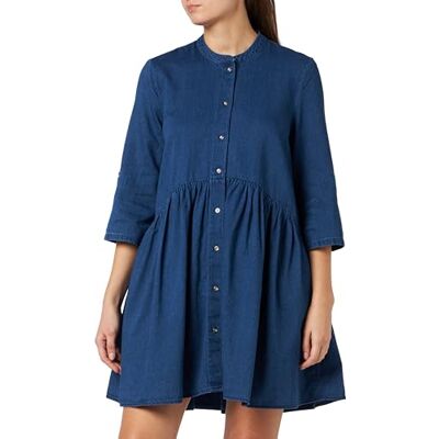 ONLY Bestseller A/S ONLCHICAGO 3/4 SL DNM jurk QYT jurk, Dark Blue Denim, L, Dark Blue Denim, L ONLY Bestseller A/S ONLCHICAGO 3/4 SL DNM jurk QYT jurk, Dark Blue Denim, L, Dark Blue Denim, L