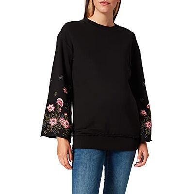 SUPERMOM dames sweater Ls Flower Sleeve omstandspullover SUPERMOM dames sweater Ls Flower Sleeve omstandspullover