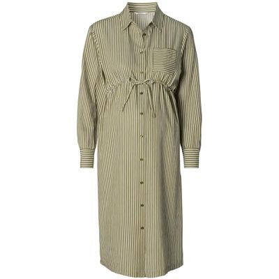Noppies Maternity Vaala Nursing Jurk met lange mouwen voor dames, Sphagnum Stripe N278, XL Noppies Maternity Vaala Nursing Jurk met lange mouwen voor dames, Sphagnum Stripe N278, XL