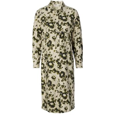 Noppies Maternity Vantaa Nursing Damesjurk met lange mouwen, Big Flower Abbey Stone N265, XXL Noppies Maternity Vantaa Nursing Damesjurk met lange mouwen, Big Flower Abbey Stone N265, XXL