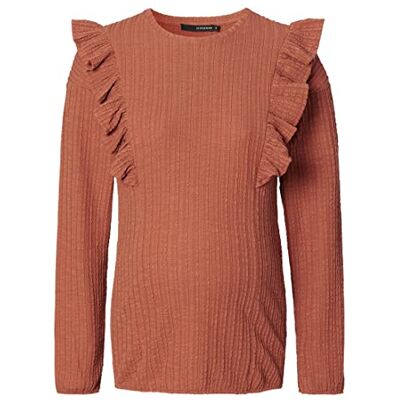 SUPERMOM Abby T-shirt met lange mouwen voor dames, Mocha Bisque P946, 42 SUPERMOM Abby T-shirt met lange mouwen voor dames, Mocha Bisque P946, 42