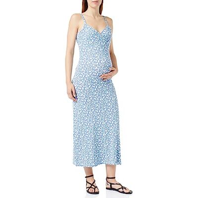 MAMALICIOUS zwangerschapsjurk voor dames, Neptune Green/Aop:leo, XL MAMALICIOUS zwangerschapsjurk voor dames, Neptune Green/Aop:leo, XL