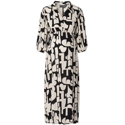 Noppies Maternity Damesjurk, Monochrome All Over Print N263, M Noppies Maternity Damesjurk, Monochrome All Over Print N263, M