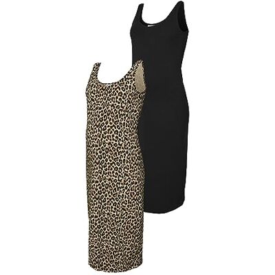 MAMALICIOUS Mlmia Aop Sl Jrs Midi Dress 2-p E. A. dames zwangerschapsjurk MAMALICIOUS Mlmia Aop Sl Jrs Midi Dress 2-p E. A. dames zwangerschapsjurk