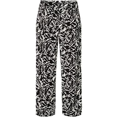 SUPERMOM Damesbroek Under The Belly Allover Print Leaf Broek, Black P090, 34 NL SUPERMOM Damesbroek Under The Belly Allover Print Leaf Broek, Black P090, 34 NL