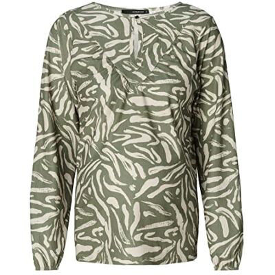 SUPERMOM Edgemoor Damesblouse met lange mouwen, all-over print, Olivine P681, 36 SUPERMOM Edgemoor Damesblouse met lange mouwen, all-over print, Olivine P681, 36