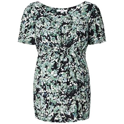 Noppies Maternity Osakis Damesblouse met korte mouwen, allover print, zwart-P090, XS Noppies Maternity Osakis Damesblouse met korte mouwen, allover print, zwart-P090, XS