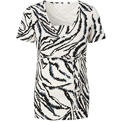 Noppies Dames Tee Nursing Short Sleeve Allover Print Louisa T-shirt, Turtledove, 42 Noppies Dames Tee Nursing Short Sleeve Allover Print Louisa T-shirt, Turtledove, 42