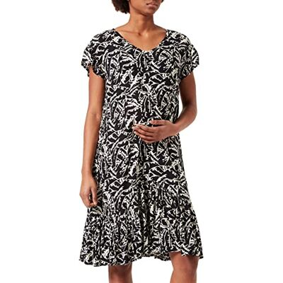 SUPERMOM Dress Short Sleeve Allover Print Leaf dames Gekleed SUPERMOM Dress Short Sleeve Allover Print Leaf dames Gekleed