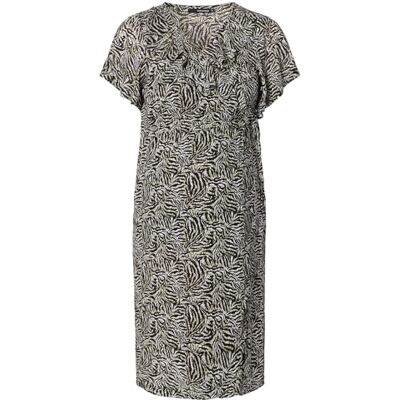 SUPERMOM Damesjurk Nursing Short Sleeve All Over Print Palm Lea Jurk, Vetiver P951, 34 SUPERMOM Damesjurk Nursing Short Sleeve All Over Print Palm Lea Jurk, Vetiver P951, 34