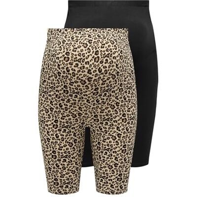 ONLY Dames Olmlovely Life Shorts JRS Mat 2 Pack AOP, Zwart, M (Pack van 2), Zwart, M ONLY Dames Olmlovely Life Shorts JRS Mat 2 Pack AOP, Zwart, M (Pack van 2), Zwart, M