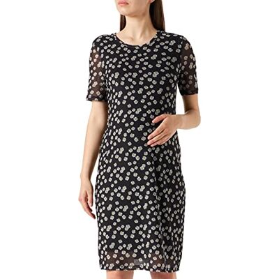 SUPERMOM Damesjurk Ss Black Flower zwangerschapsjurk SUPERMOM Damesjurk Ss Black Flower zwangerschapsjurk