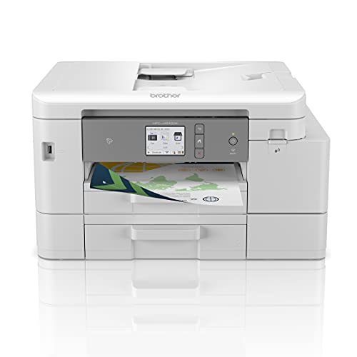 Brother MFC-J4540DWXL 4-in-1 kleureninkjet-multifunctioneel apparaat (printer, scanner, kopieerapparaat, fax), wit, 435 x 250 x 355 mm