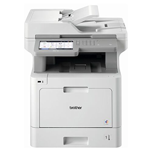 Brother MFC-L9570CDW Professioneel 4-in-1 kleurenlaser-multifunctioneel apparaat (31 pagina's/min., printer, scanner, kopieerapparaat, fax) wit/grijs