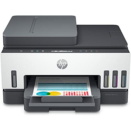 HP Smart Tank 7305 Multifunctionele printer (printer, scanner, kopieerapparaat, ADF, WLAN, LAN, AirPrint, Duplex, inclusief inkt voor maximaal 3 jaar printen)