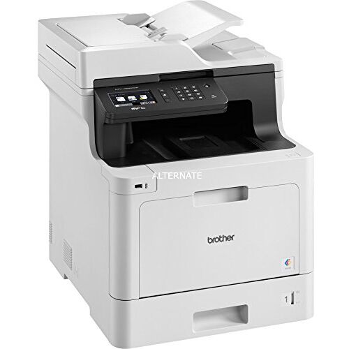 Brother MFC-L8690CDW Professioneel 4-in-1 kleurenlaser-multifunctioneel apparaat (printer, scanner, kopieerapparaat, fax, 31 pagina's/min.) wit/zwart