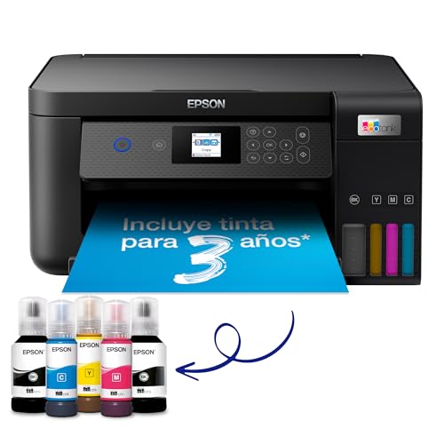 Epson EcoTank ET-3850 A4 multifunctionele wifi-inkttankprinter, met een meegeleverde voorraad inkten tot 3 jaar