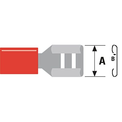 Valueline st-062 rode aderverbinder verbindingsdraden (19 mm, rood)