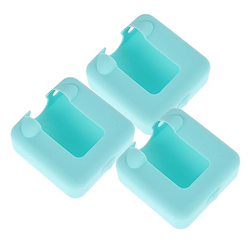 UKCOCO 3 Stuks microfoon koffer draadloze microfoons cajon hoes voor draadloze microfoon opberghoes voor microfoon draagbaar beschermende hoes haakje microfoon hoes reizen Siliconen hoes